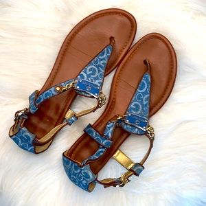 G by guess sandals size 8 denim